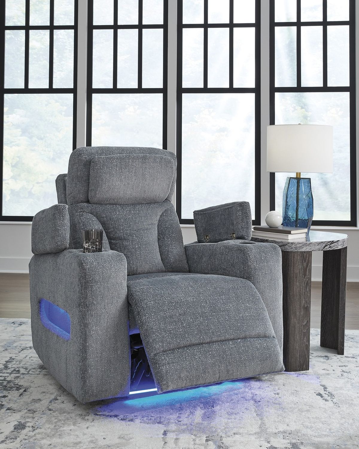 RiverTest Power Recliner In Steel NC4980213