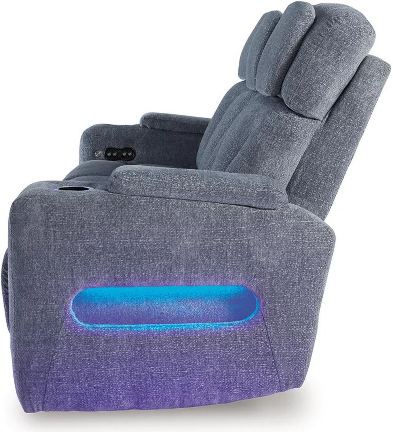 RiverTest Power Reclining Sofa In Steel NC4980215