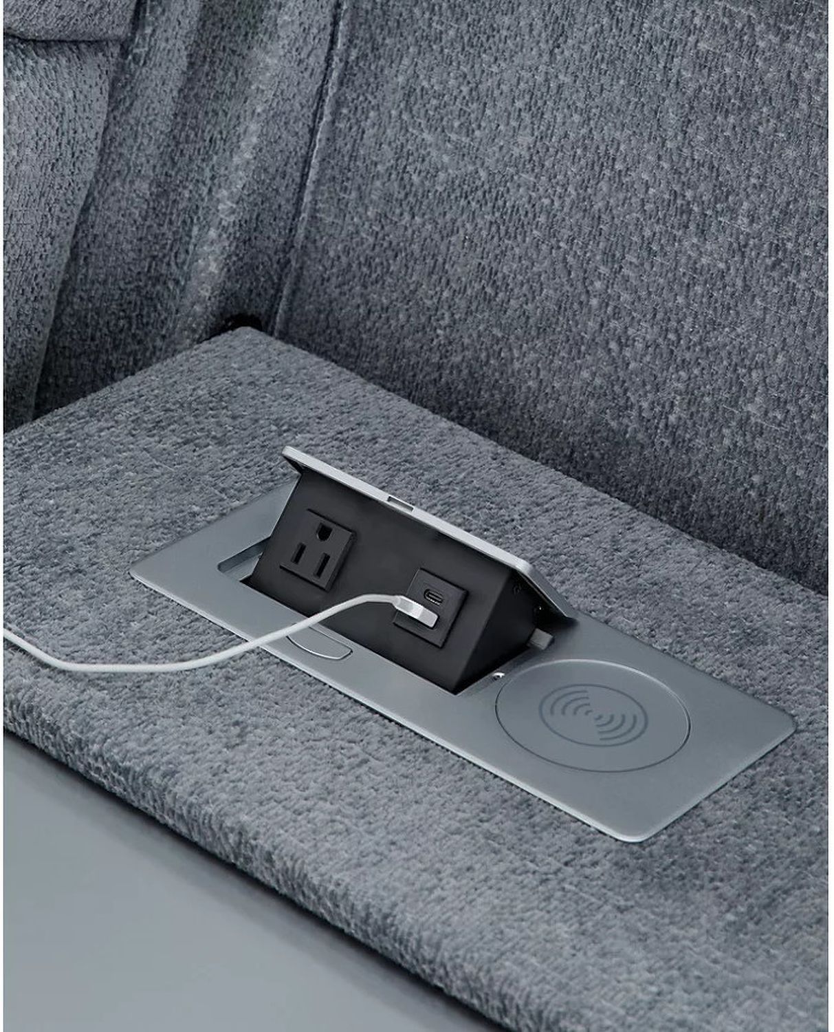RiverTest Power Reclining Sofa In Steel NC4980215