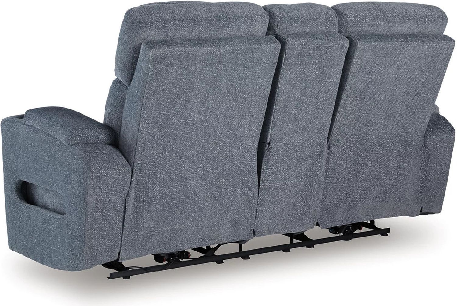 RiverTest Power Reclining Loveseat with Console In Steel NC4980218
