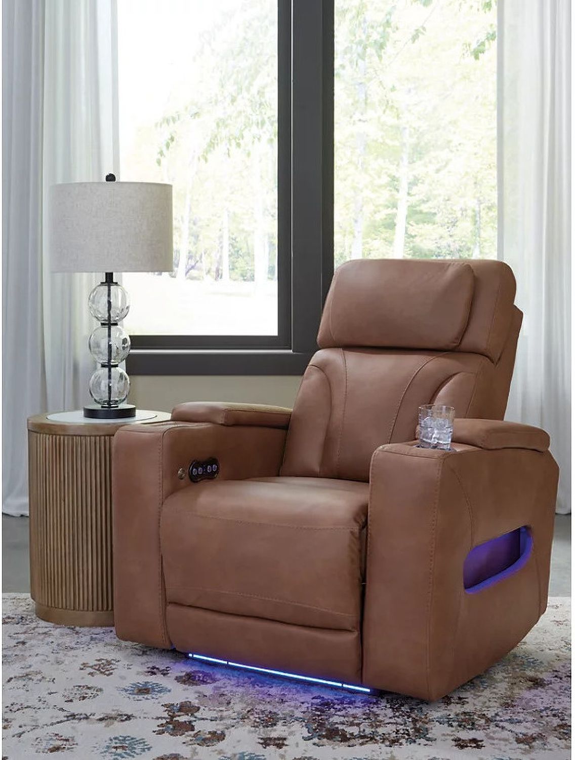 Wonder Waves Power Recliner In Caramel NC5010113