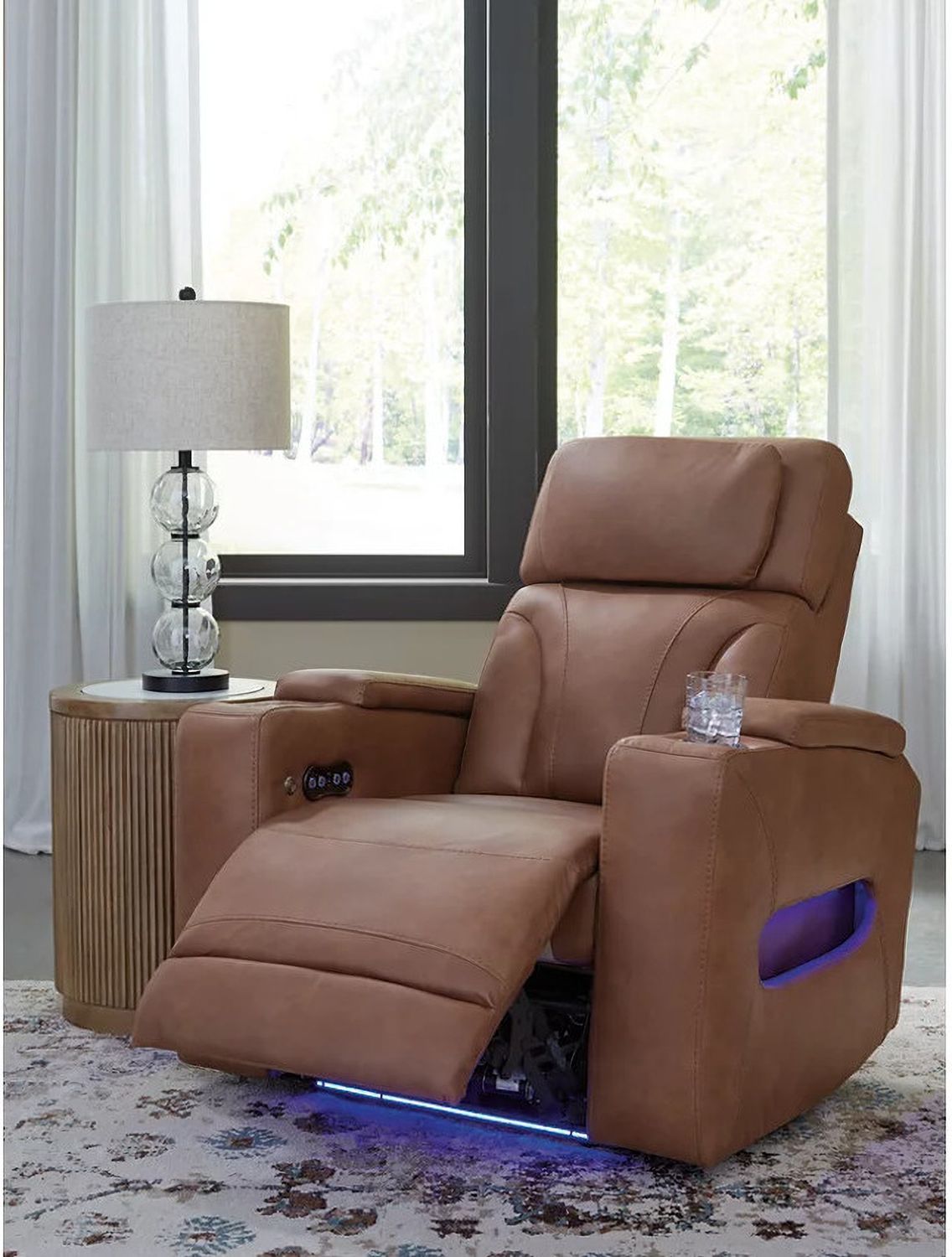 Wonder Waves Power Recliner In Caramel NC5010113