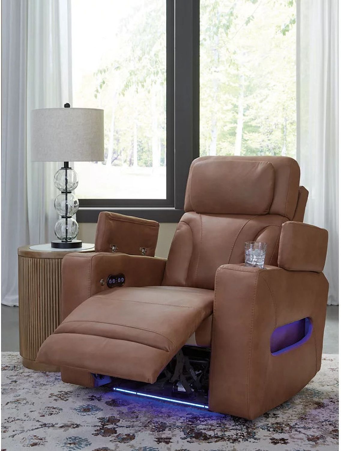 Wonder Waves Power Recliner In Caramel NC5010113
