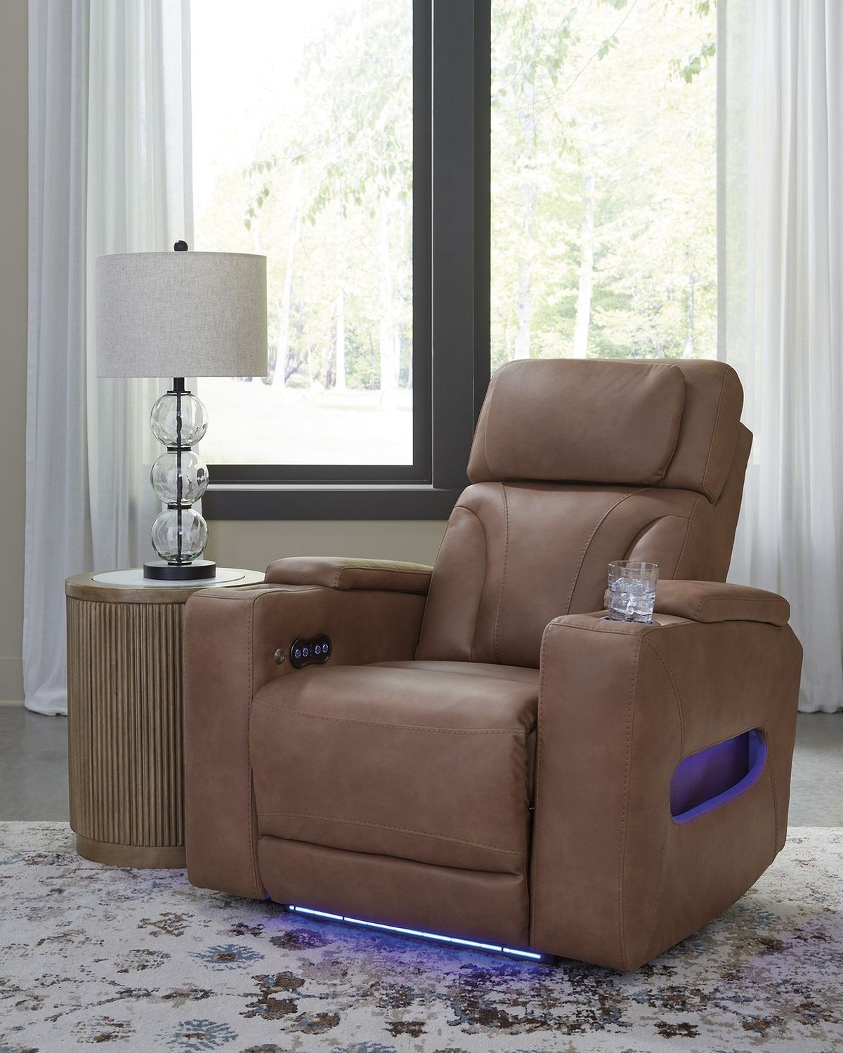 Wonder Waves Power Recliner In Caramel NC5010113