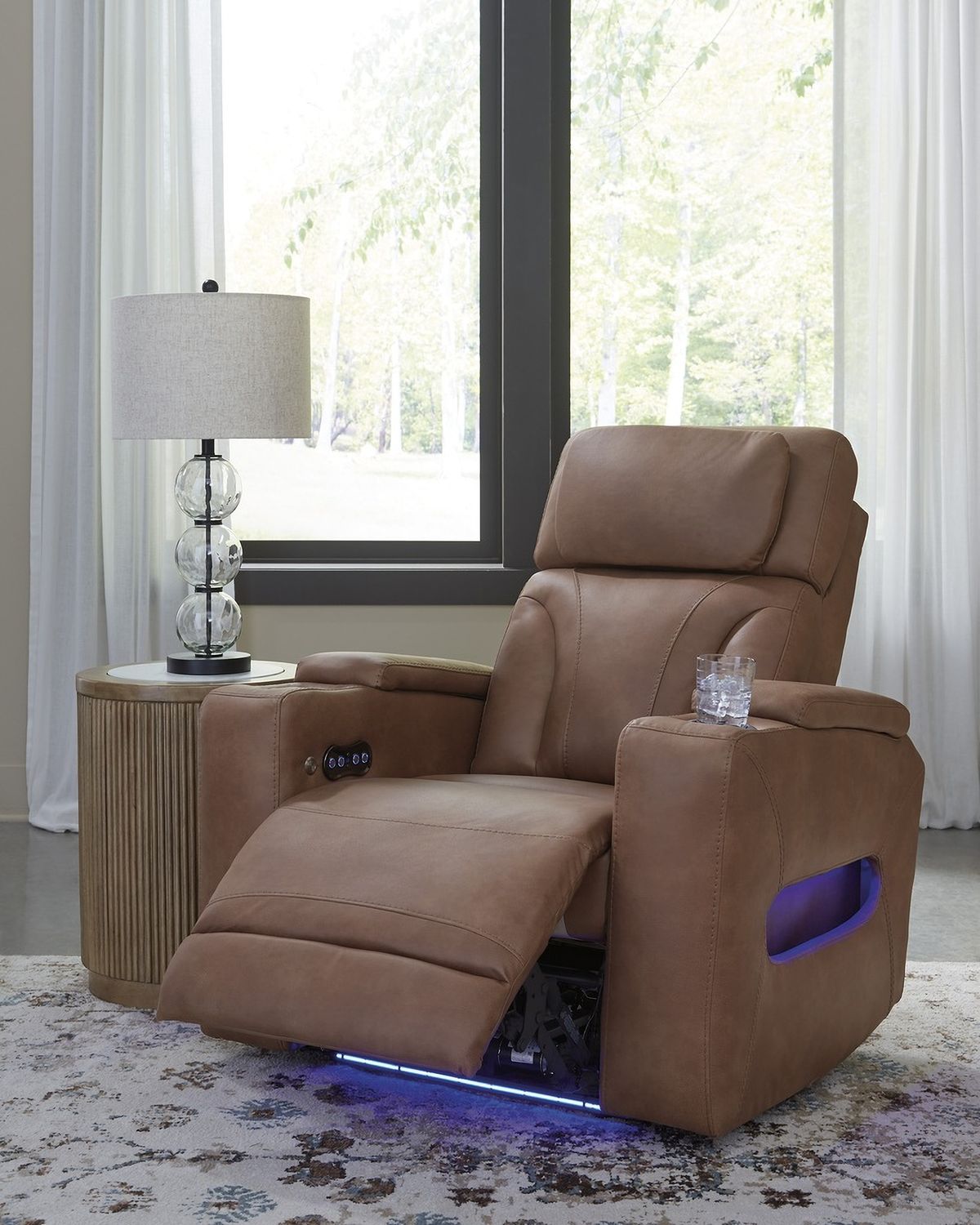 Wonder Waves Power Recliner In Caramel NC5010113