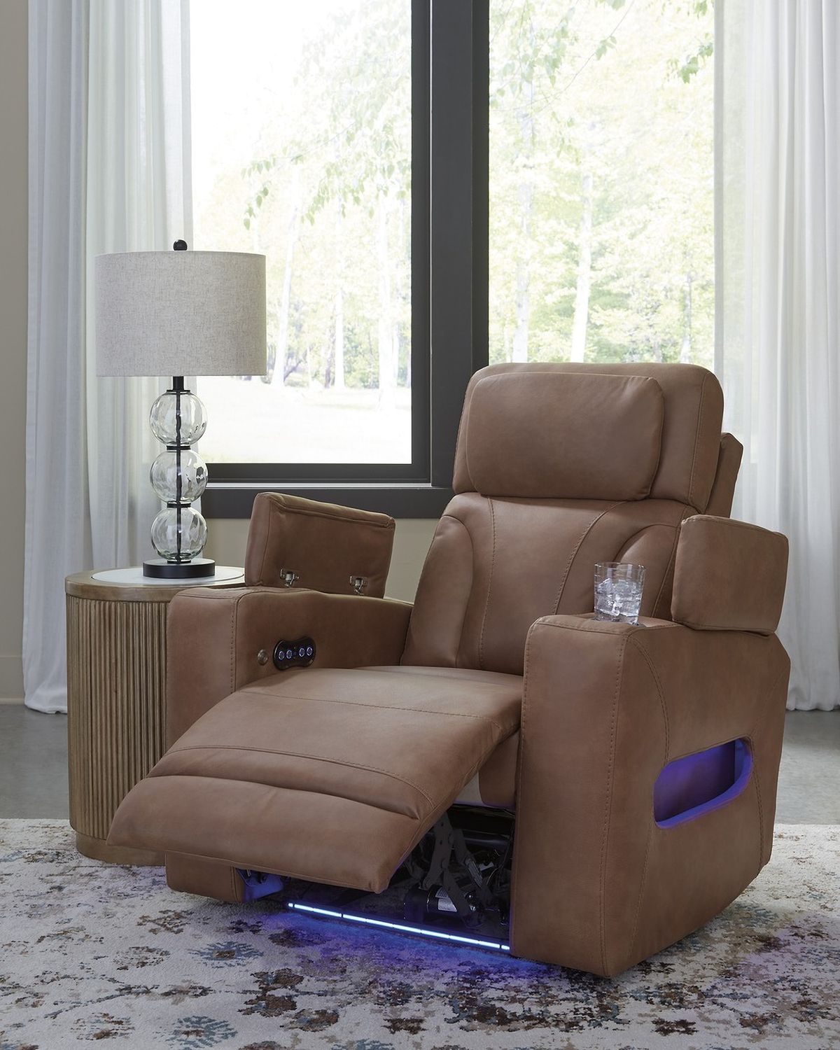 Wonder Waves Power Recliner In Caramel NC5010113