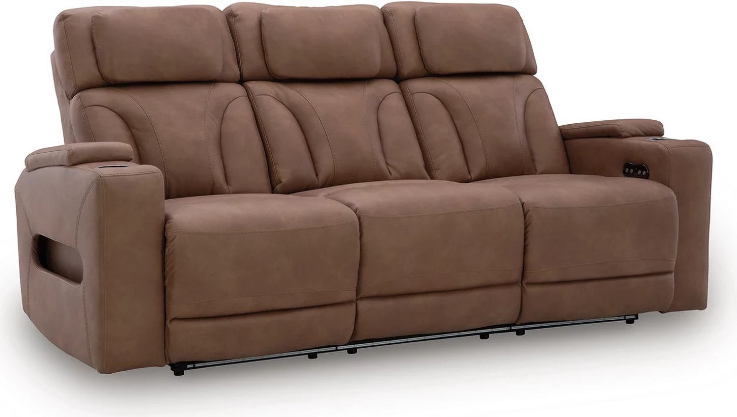 Wonder Waves Power Reclining Sofa In Caramel NC5010115