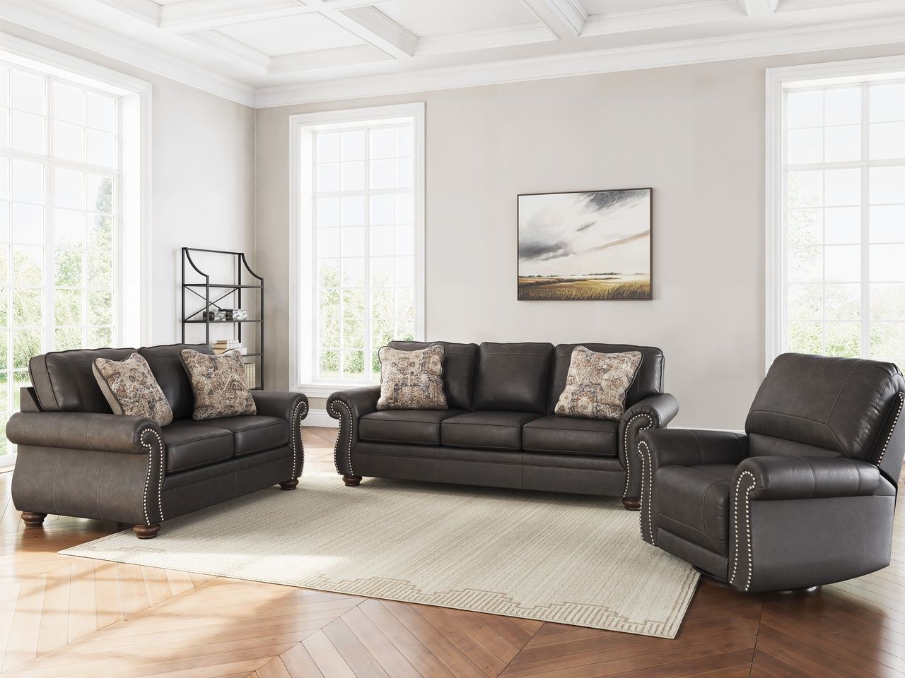 Chatterton Swivel Glider Recliner In Granite NC5590361