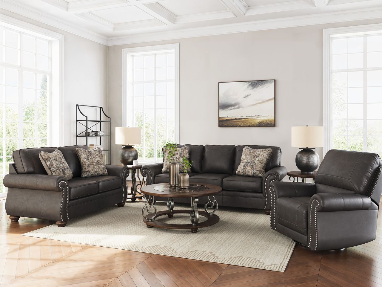 Chatterton Living Room Set In Granite NC55903U1
