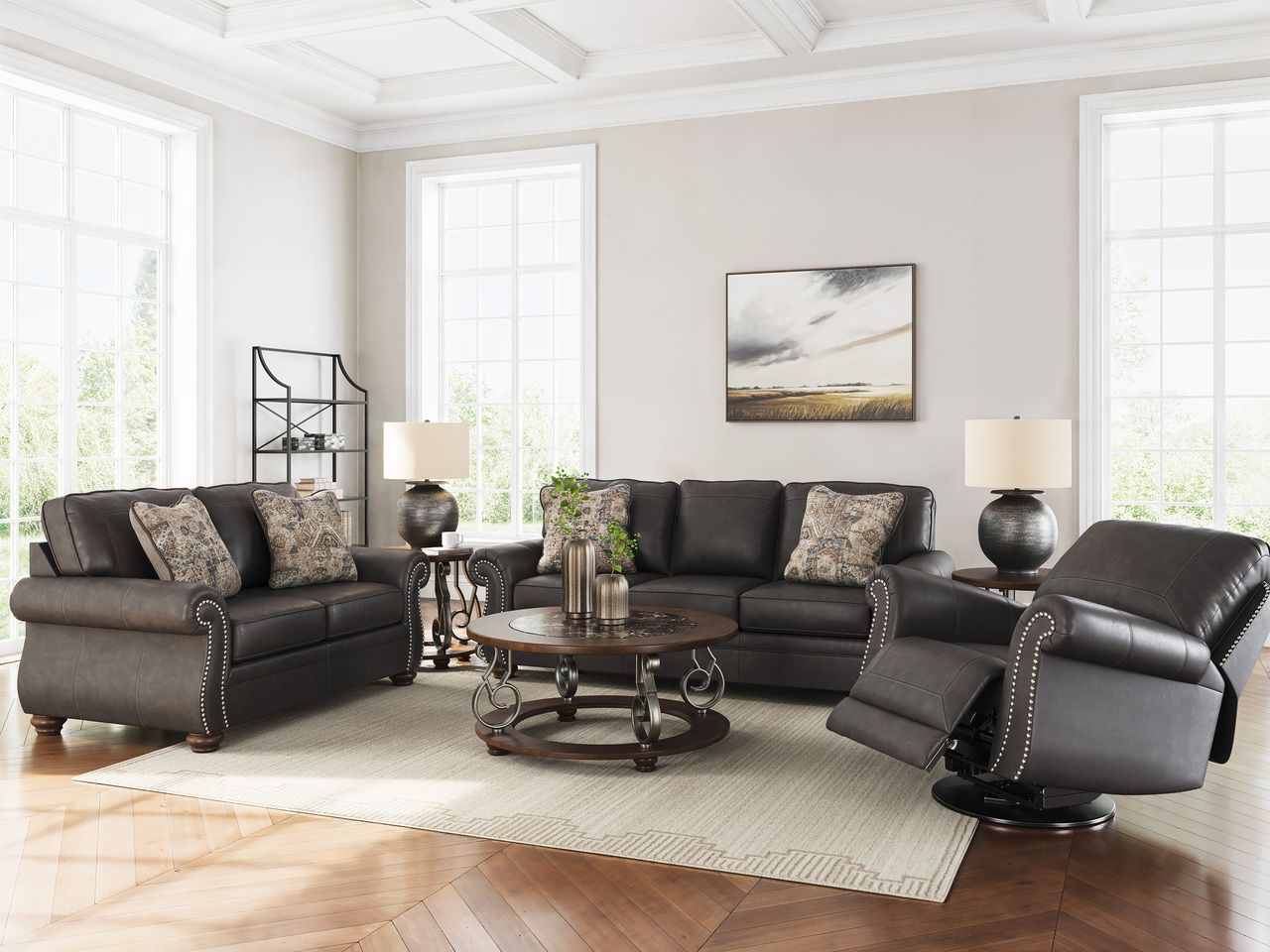 Chatterton Living Room Set In Granite NC55903U1