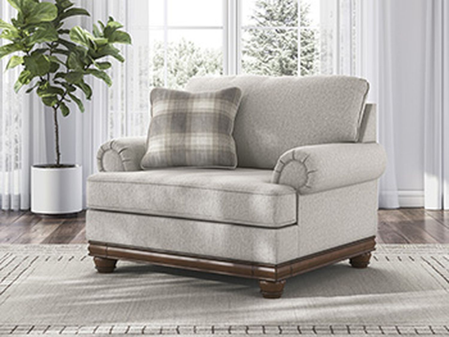 Meadowview Oversized Chair In Sandstone NC5680323