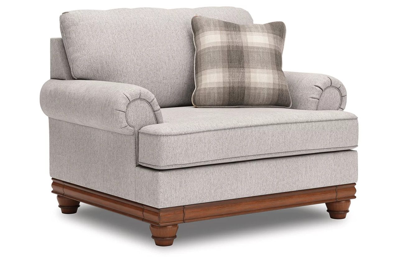 Meadowview Oversized Chair and Ottoman In Sandstone NC56803U4