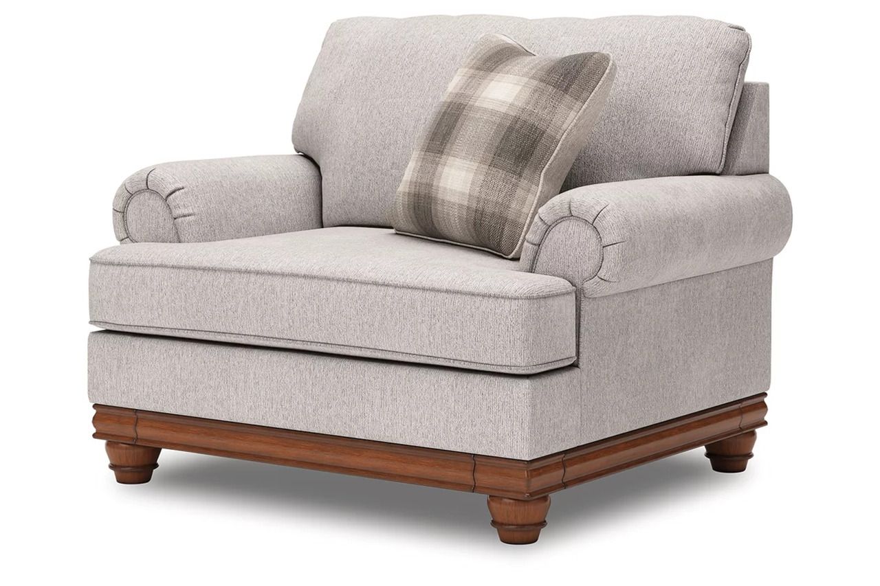 Meadowview Oversized Chair and Ottoman In Sandstone NC56803U4