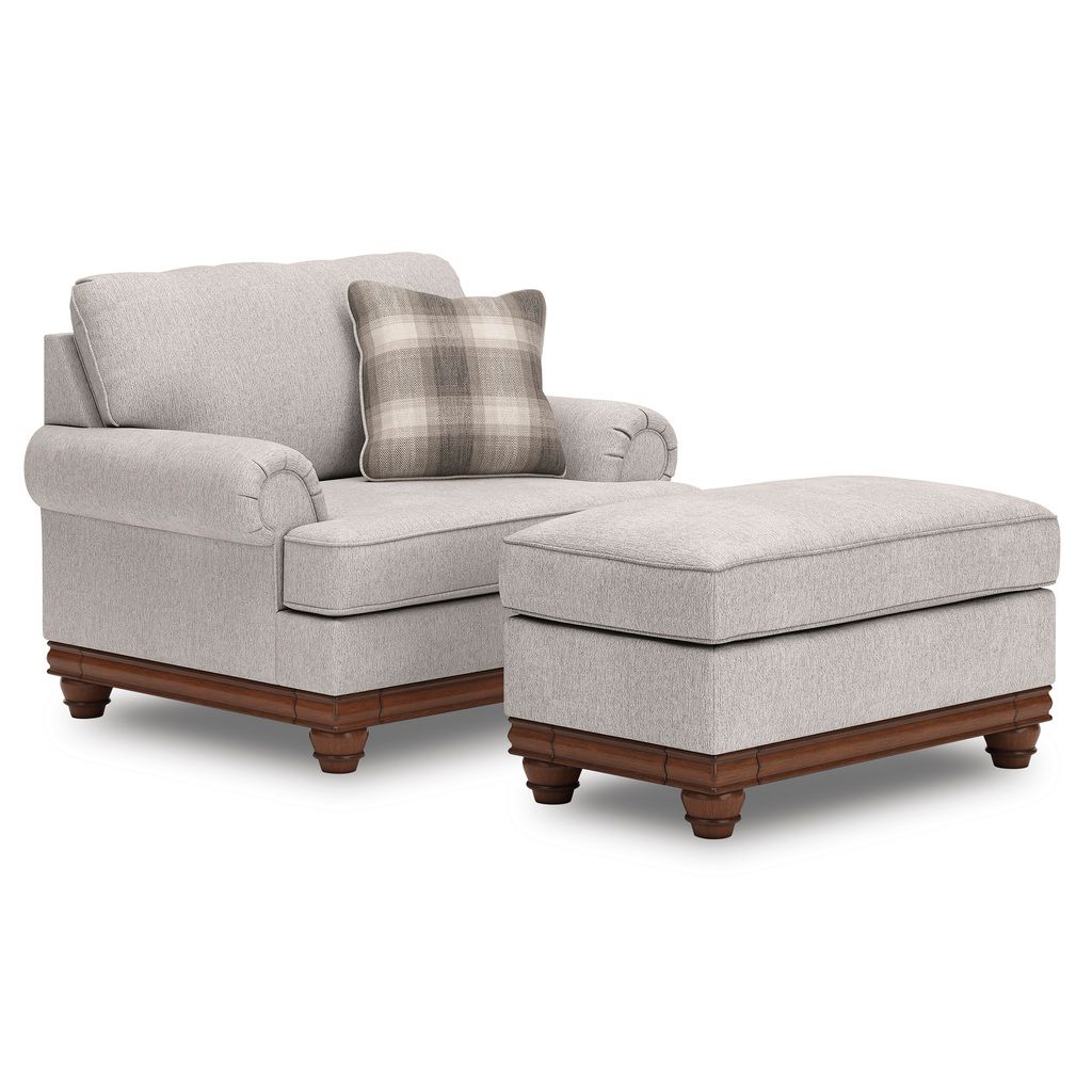 Meadowview Oversized Chair and Ottoman In Sandstone NC56803U4