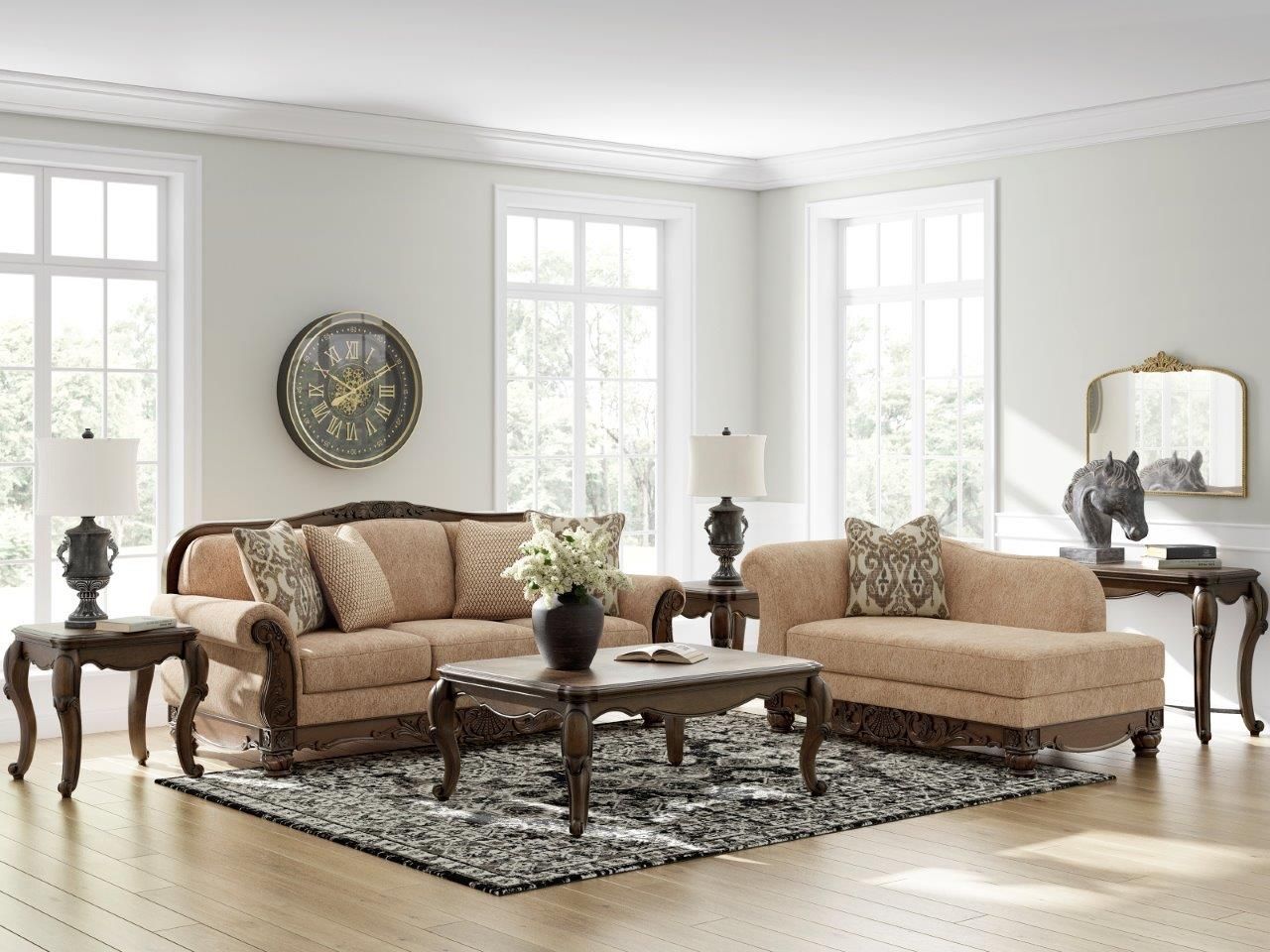 Havenworth Right-Arm Facing Corner Chaise In Gold NC5790516