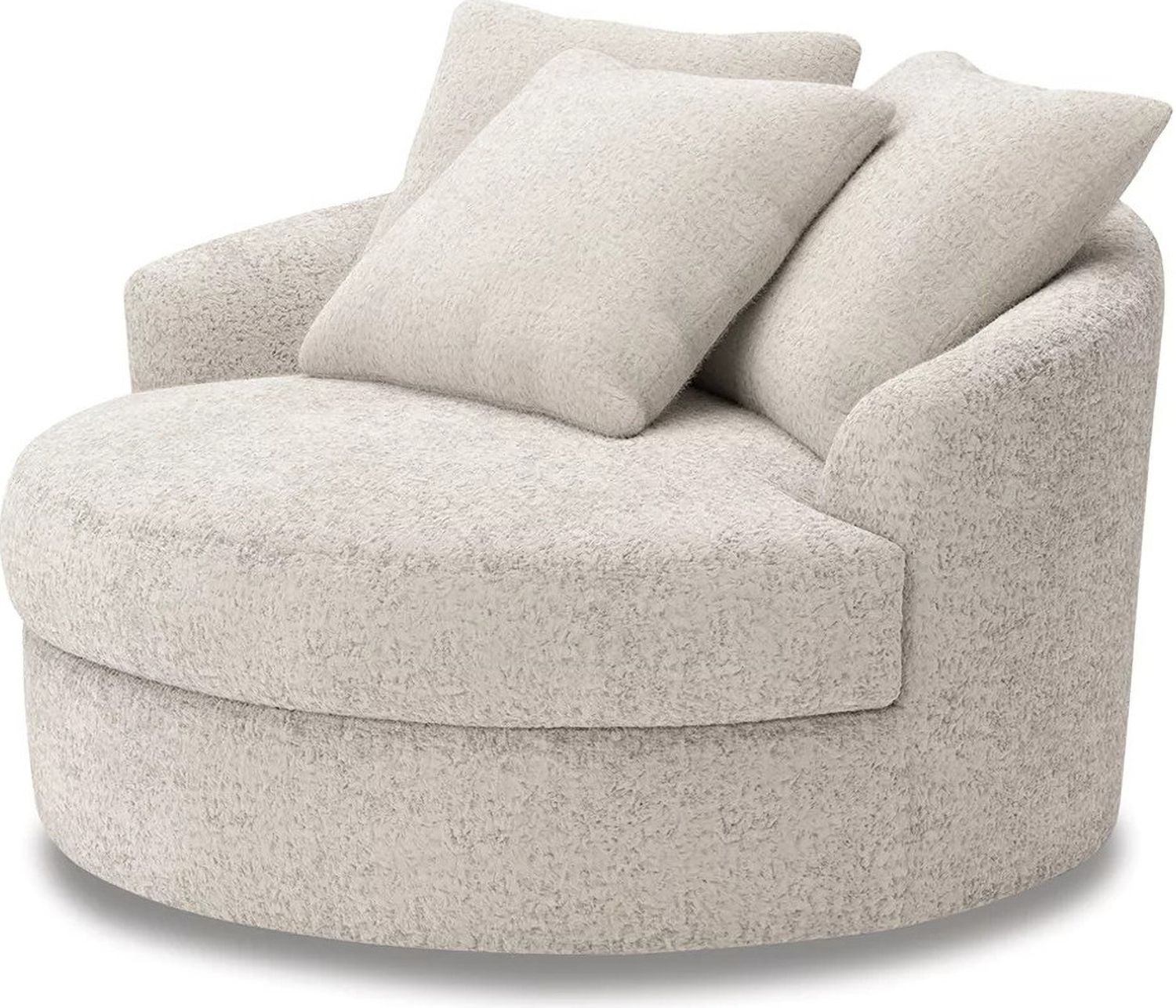 Cuddlesome Oversized Swivel Accent Chair In Arctic NC5910621