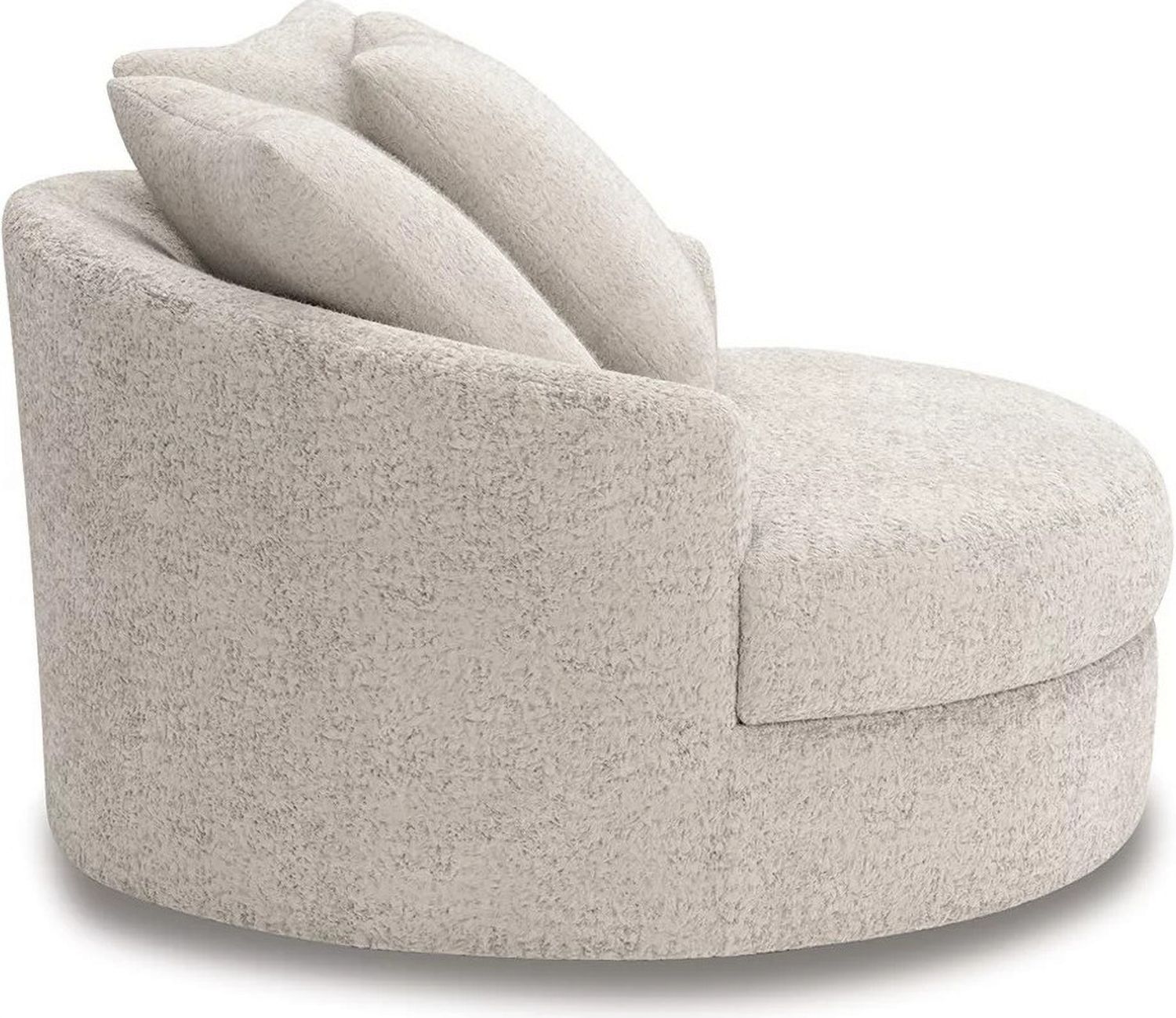 Cuddlesome Oversized Swivel Accent Chair In Arctic NC5910621