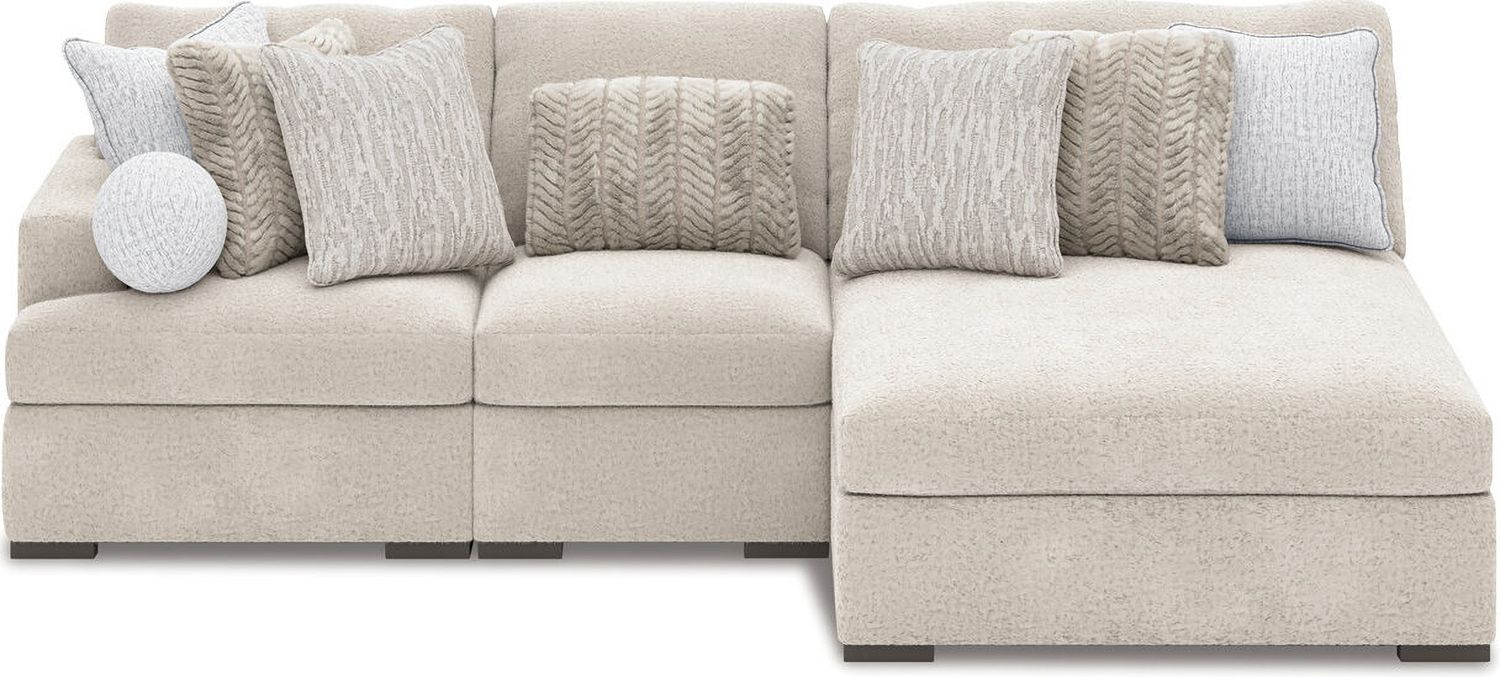 Cuddlesome 3-Piece LAF Sectional with Chaise In Arctic NC59106S1