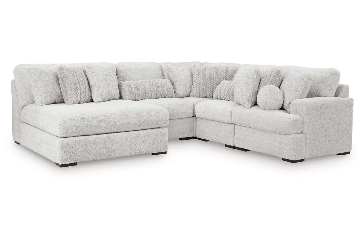 Cuddlesome 5-Piece Sectional with Chaise In Arctic NC59106S11