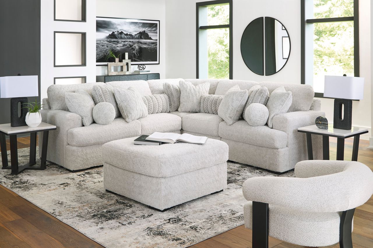 Cuddlesome 5-Piece Sectional with Chaise In Arctic NC59106S11