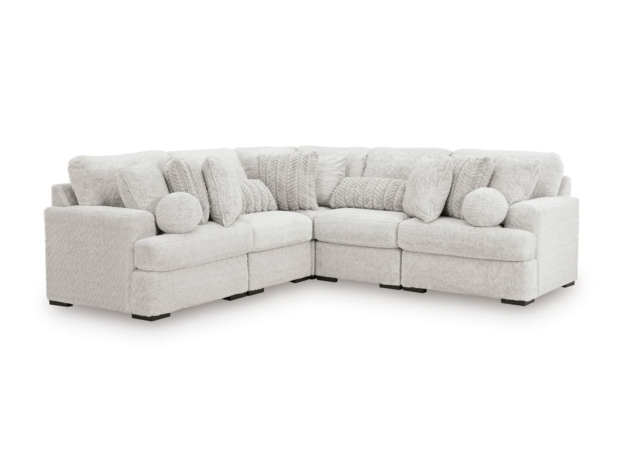 Cuddlesome 5-Piece Sectional with Chaise In Arctic NC59106S11
