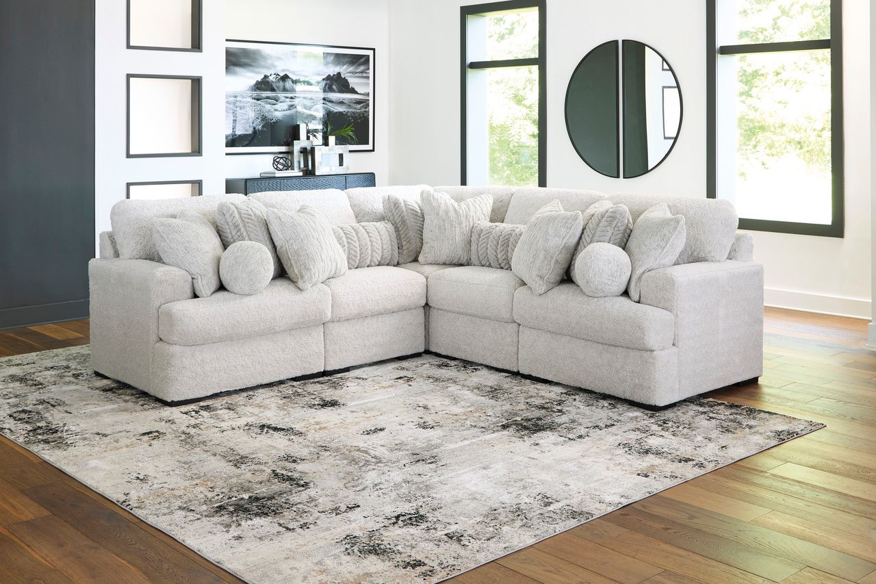 Cuddlesome 5-Piece Sectional with Chaise In Arctic NC59106S11