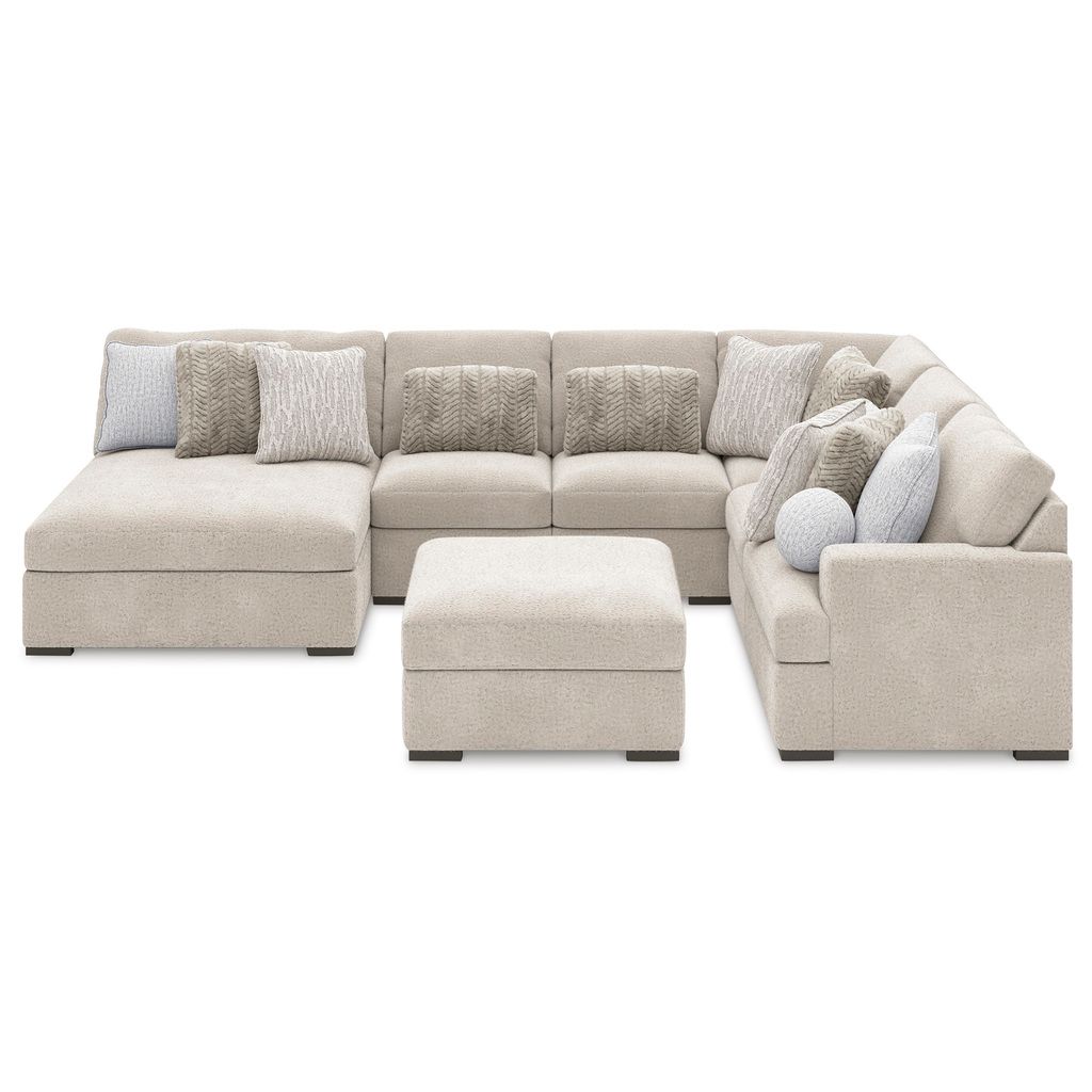 Cuddlesome 5-Piece Sectional with Chaise In Arctic NC59106S11