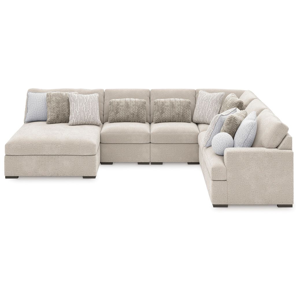 Cuddlesome 5-Piece Sectional with Chaise In Arctic NC59106S11