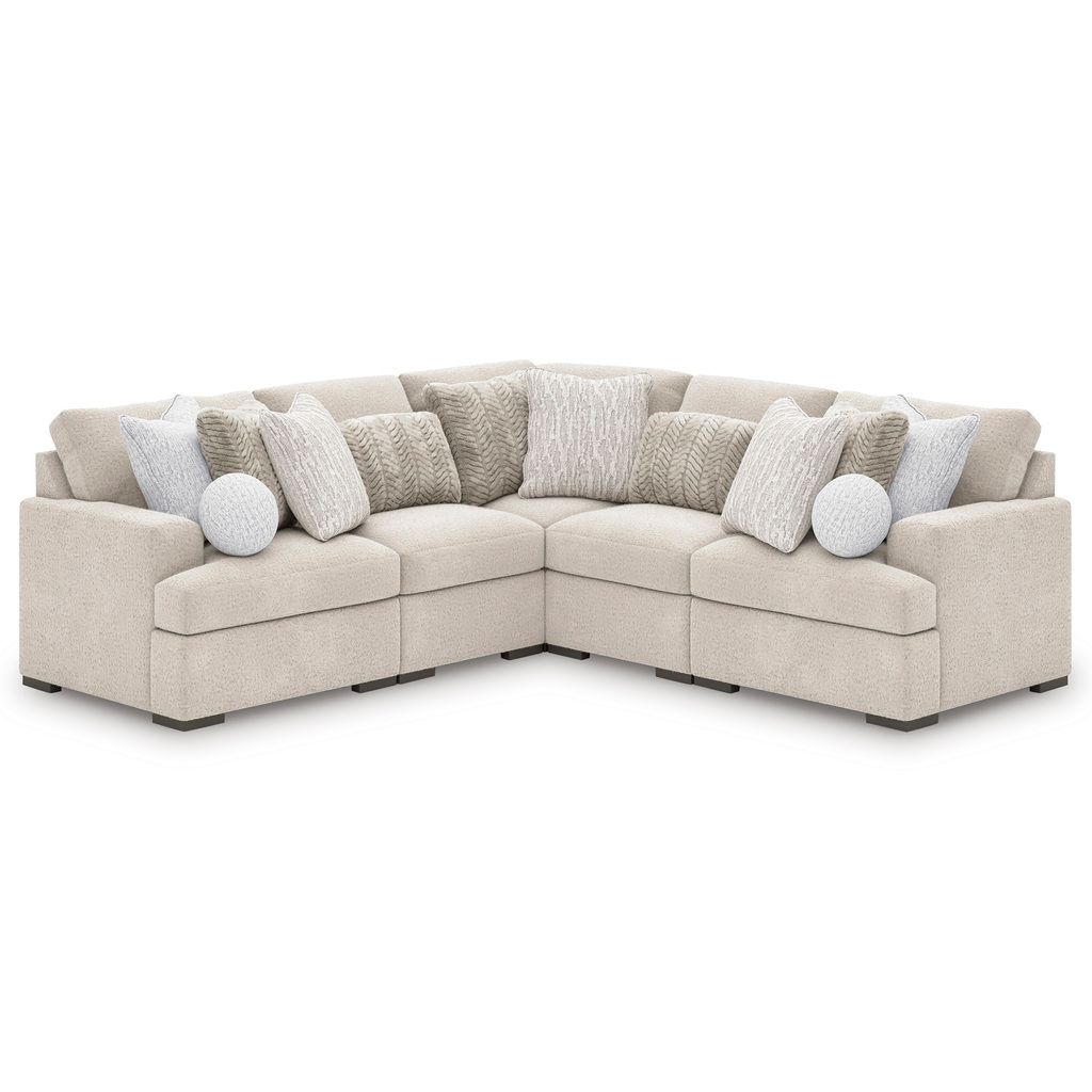 Cuddlesome 5-Piece Sectional with Chaise In Arctic NC59106S11