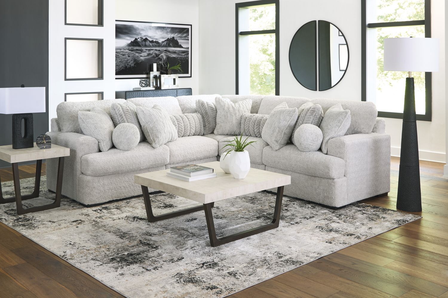 Cuddlesome 5-Piece Sectional In Arctic NC59106S2