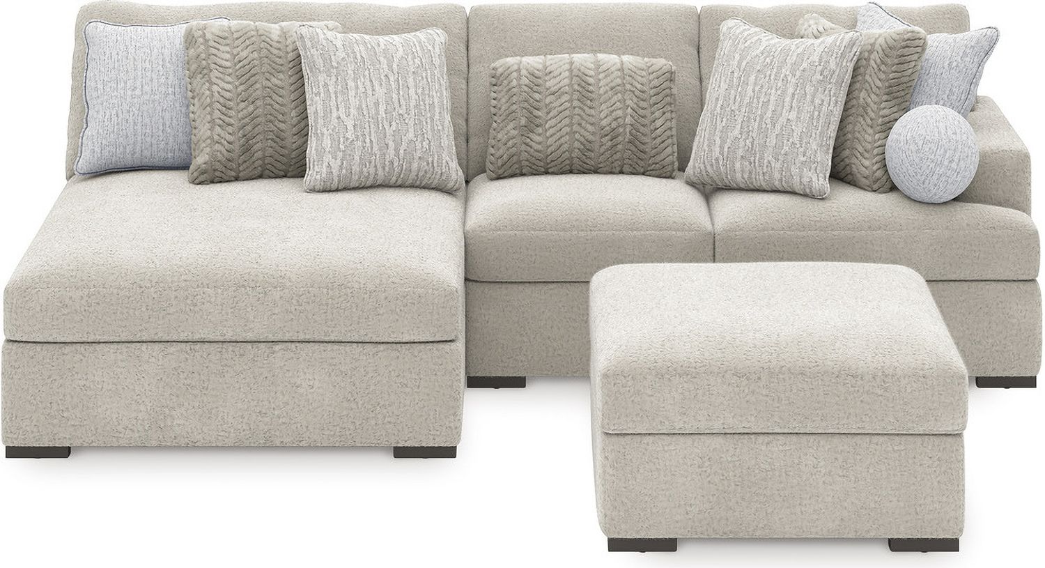 Cuddlesome 6-Piece LAF Sectional with Chaise In Arctic NC59106S3