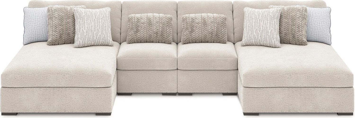 Cuddlesome 4-Piece Sectional with Chaise In Arctic NC59106S4