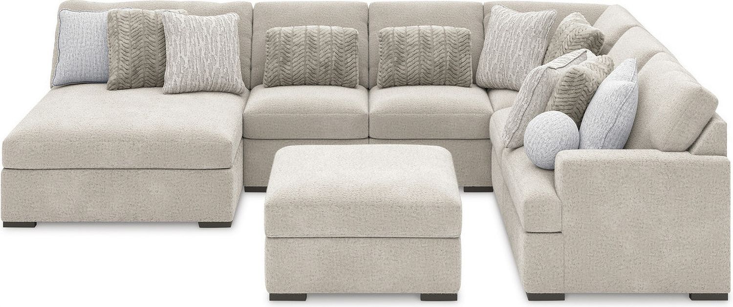 Cuddlesome 4-Piece Sectional with Chaise In Arctic NC59106S4