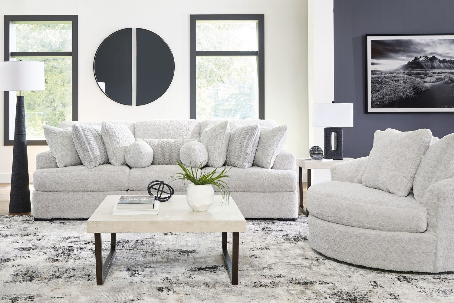 Cuddlesome 3-Piece Sectional Sofa In Arctic NC59106S5