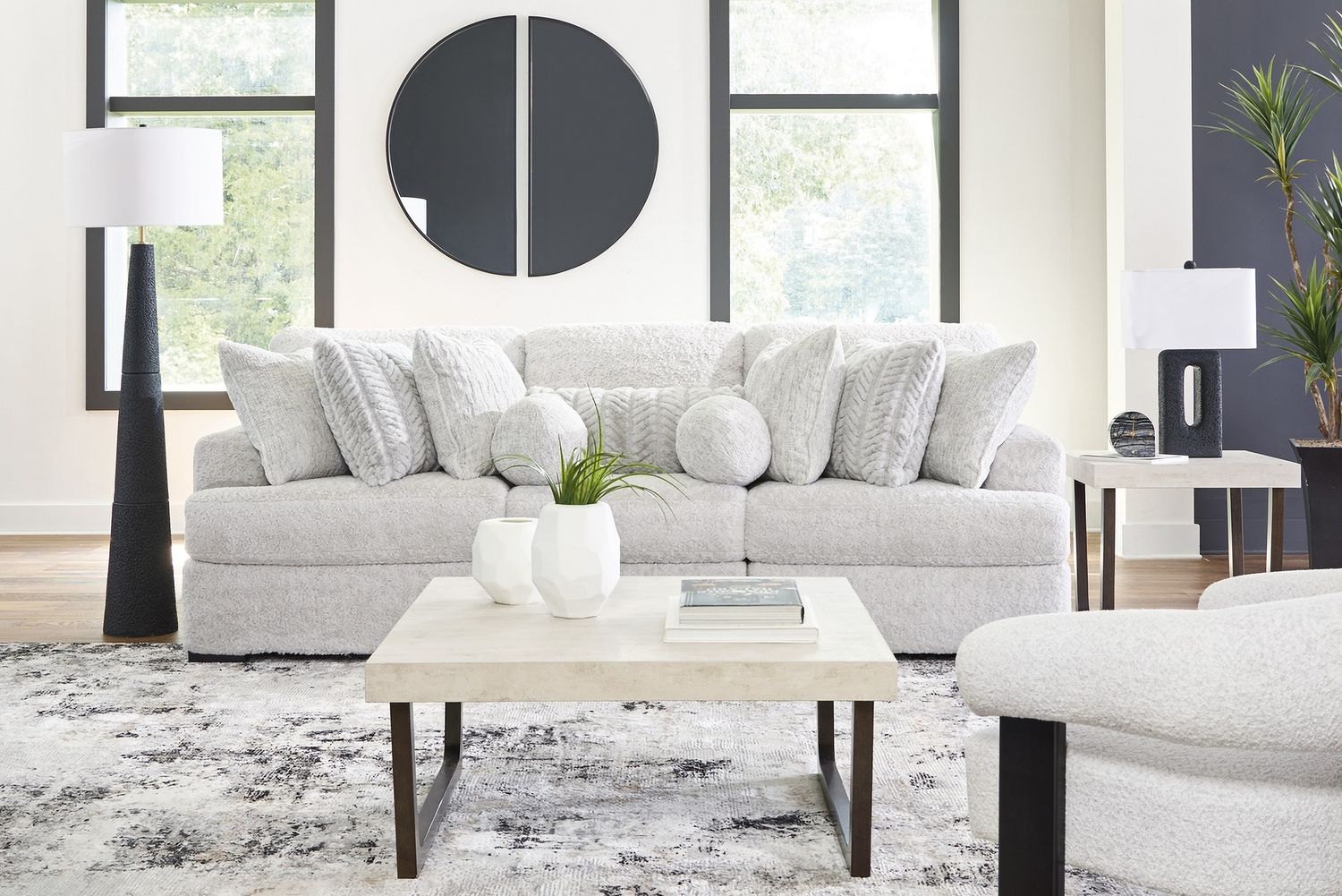 Cuddlesome 3-Piece Sectional Sofa In Arctic NC59106S5