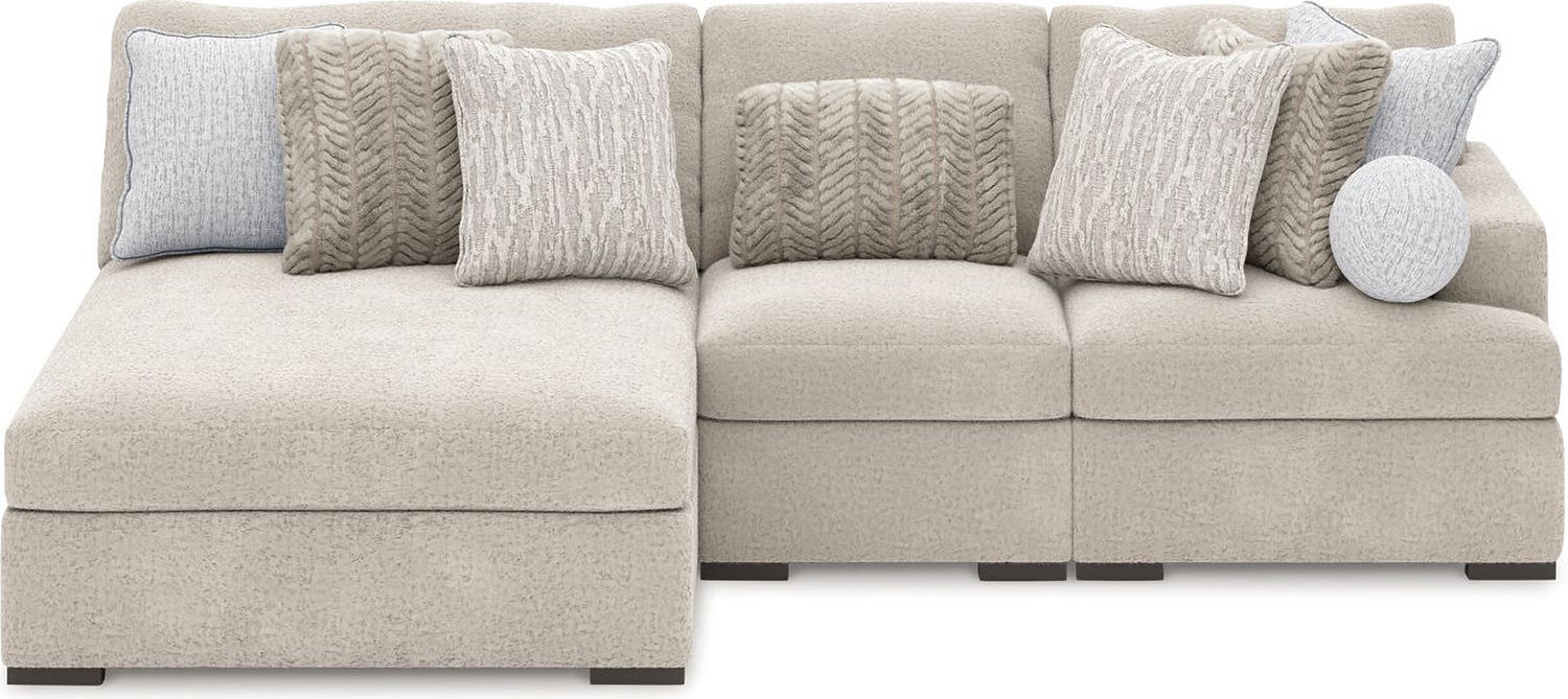 Cuddlesome 3-Piece RAF Sectional with Chaise In Arctic NC59106S7
