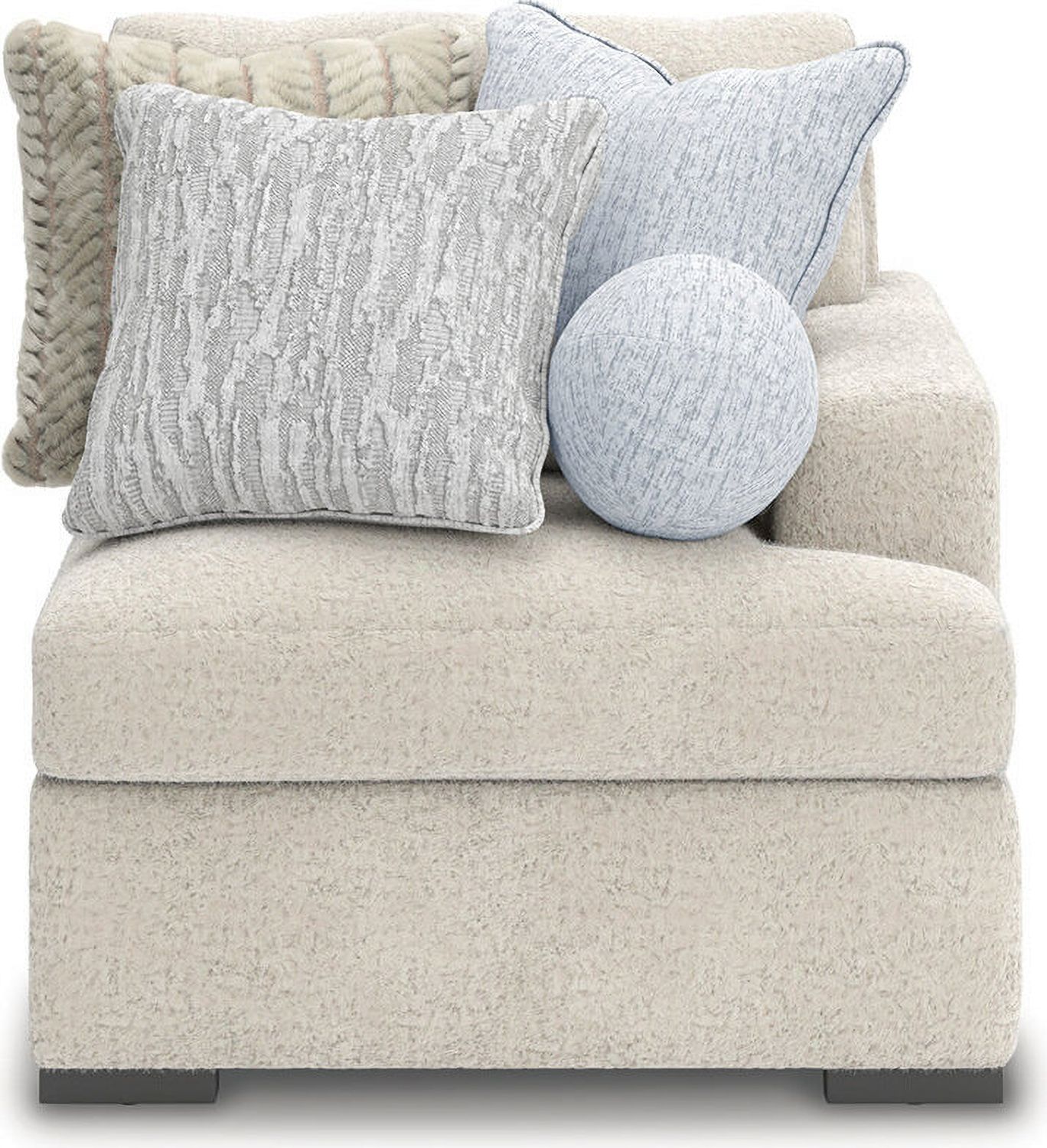 Cuddlesome 3-Piece RAF Sectional with Chaise In Arctic NC59106S7