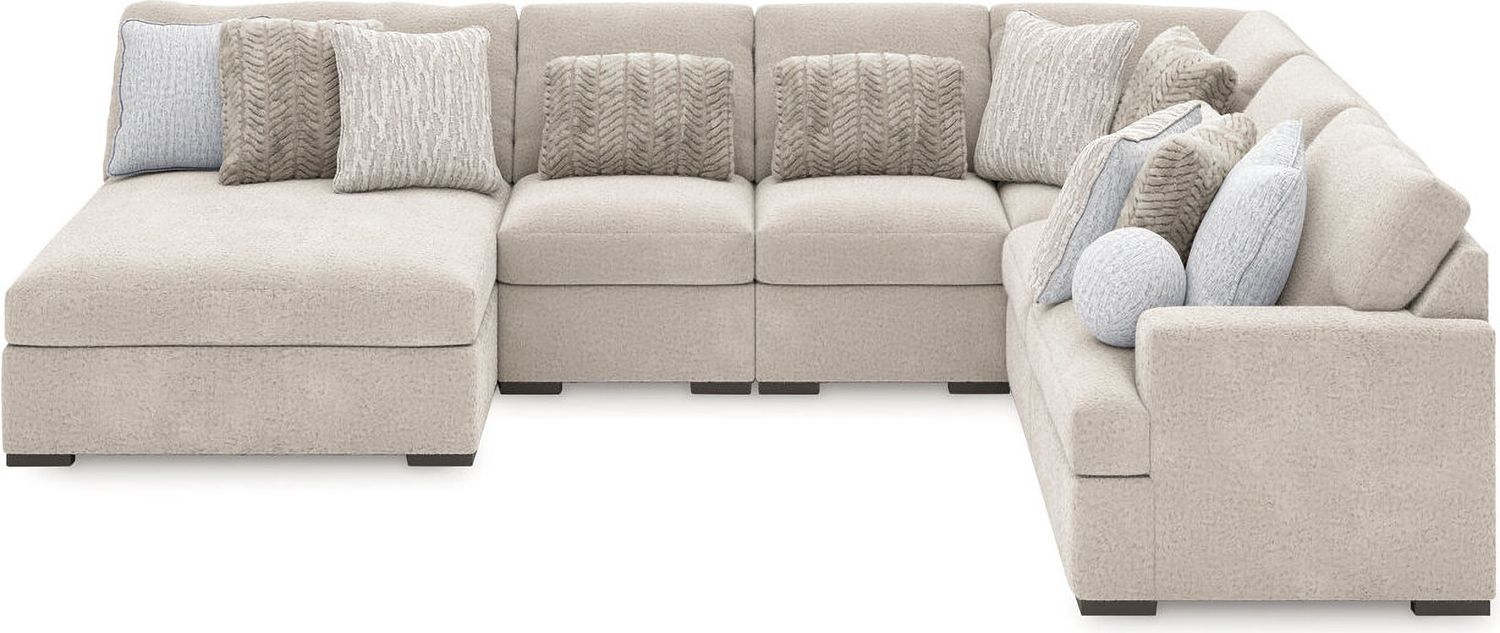Cuddlesome 6-Piece RAF Sectional with Chaise In Arctic NC59106S8