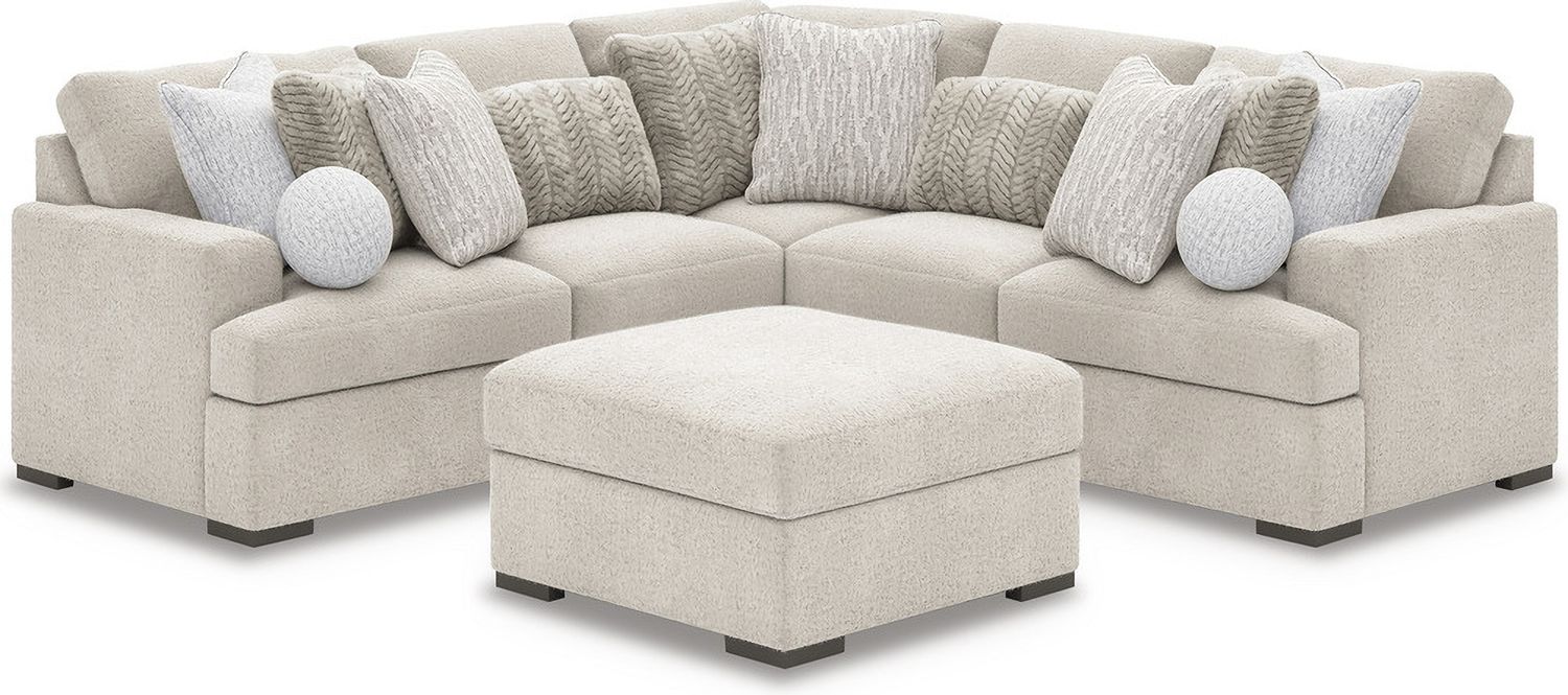 Cuddlesome 6-Piece RAF Sectional with Chaise In Arctic NC59106S8