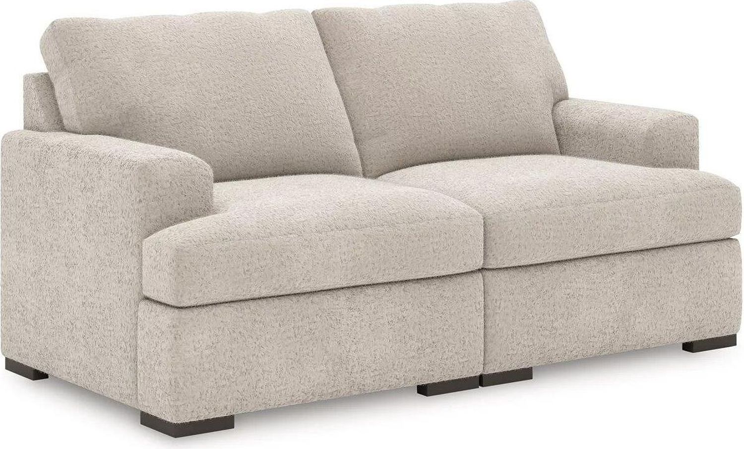 Cuddlesome 2-Piece Sectional Loveseat In Arctic NC59106S9