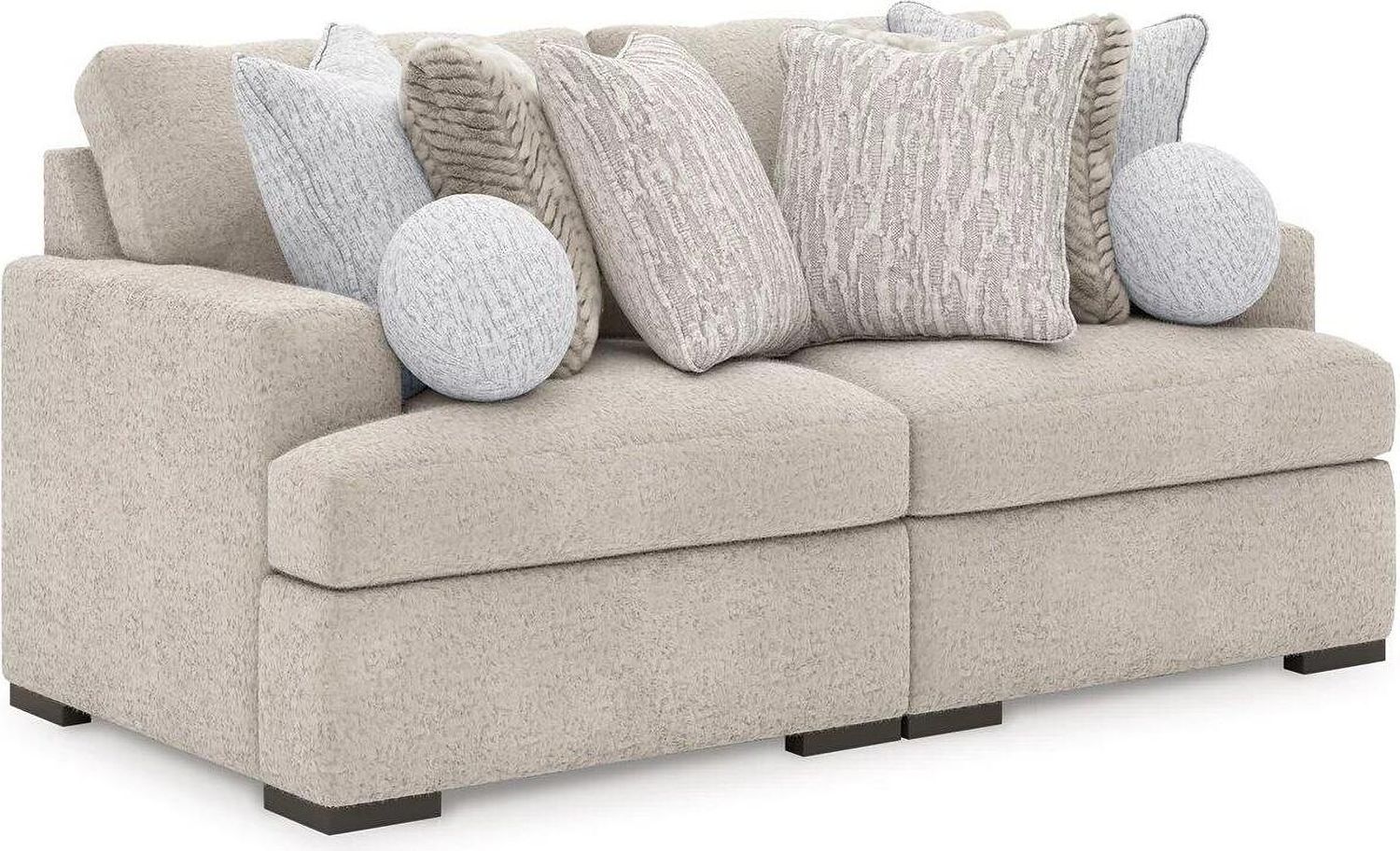 Cuddlesome 2-Piece Sectional Loveseat In Arctic NC59106S9