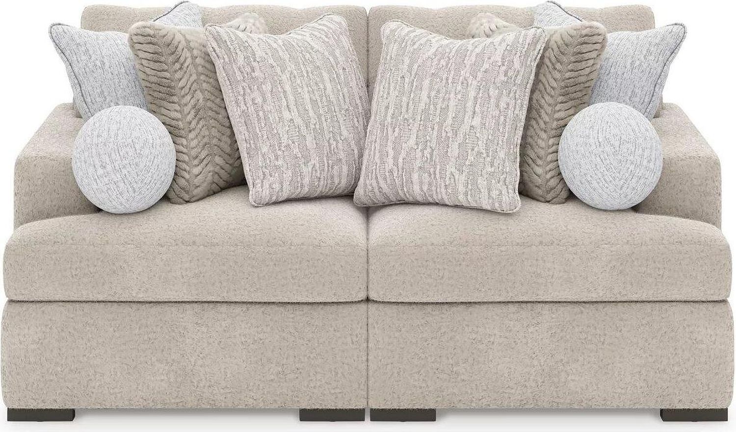 Cuddlesome 2-Piece Sectional Loveseat In Arctic NC59106S9