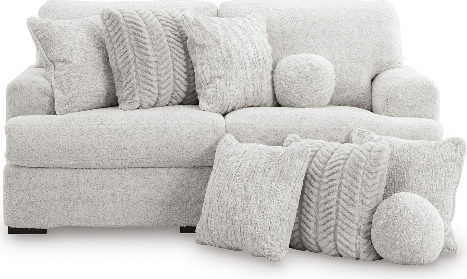 Cuddlesome 2-Piece Sectional Loveseat In Arctic NC59106S9