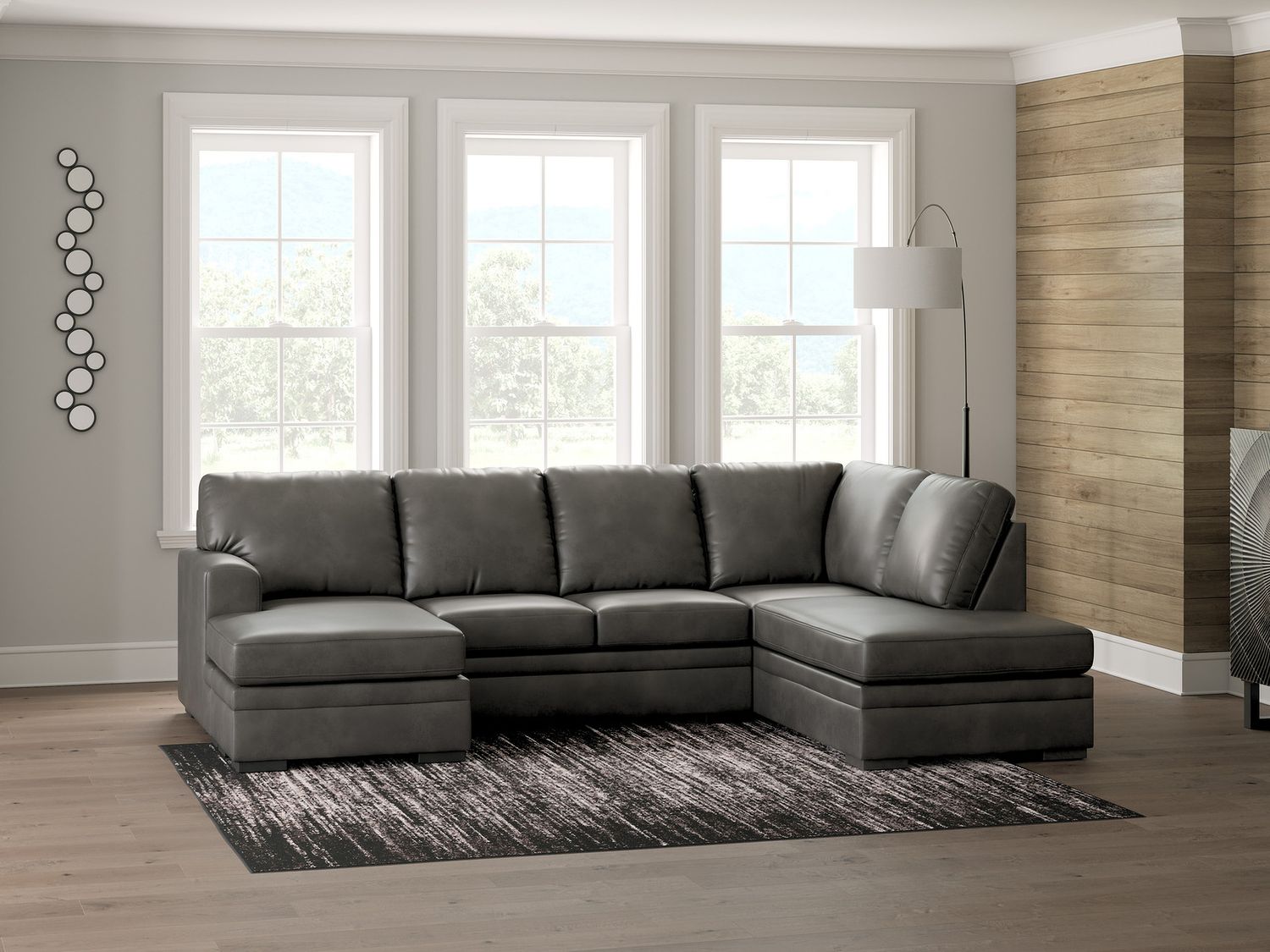 Brickett 2-Piece Sectional with RAF Chaise In Shadow NC61610S1