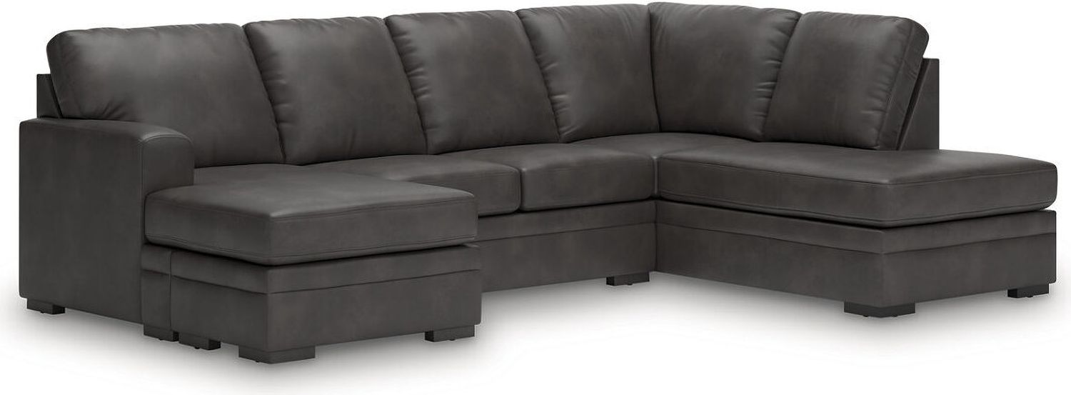 Brickett 2-Piece Sectional with RAF Chaise In Shadow NC61610S1