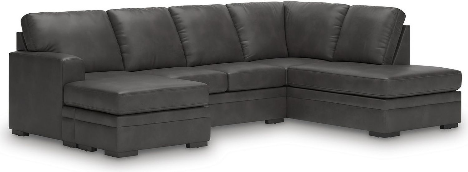 Brickett 2-Piece Sectional with RAF Chaise In Shadow NC61610S1