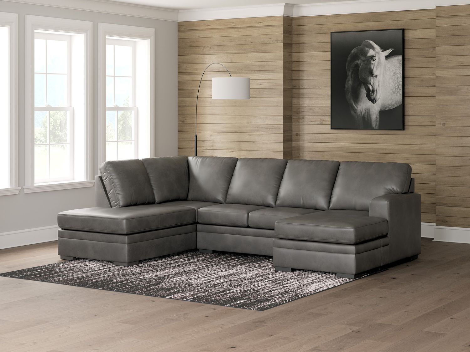 Brickett 2-Piece Sectional with LAF Chaise In Shadow NC61610S2
