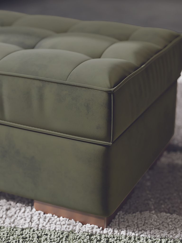 Marlow Peak Oversized Accent Ottoman In Olive NC6170208