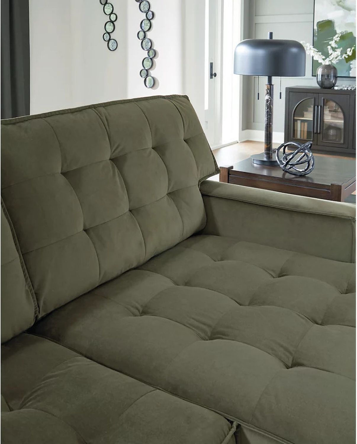 Marlow Peak 2-Piece Sectional with LAF Chaise In Olive NC61702S1
