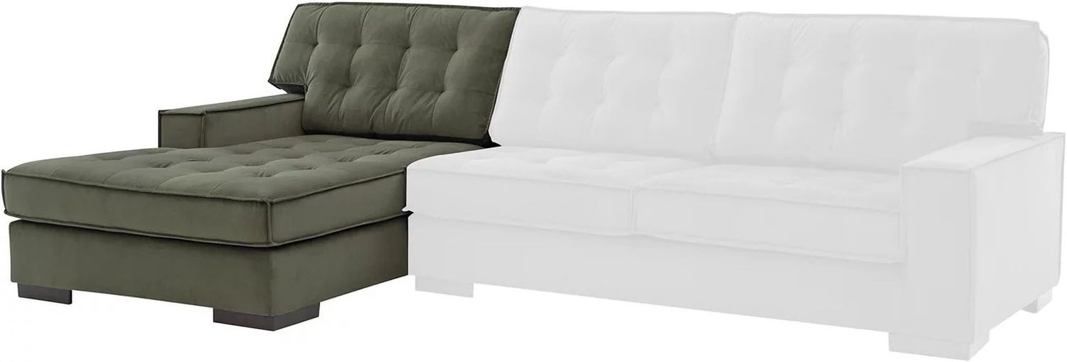 Marlow Peak 2-Piece Sectional with LAF Chaise In Olive NC61702S1